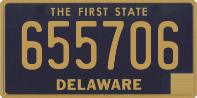 DE license plate 655706