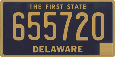 DE license plate 655720