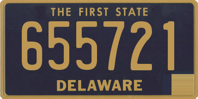 DE license plate 655721
