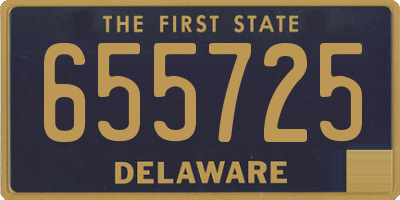 DE license plate 655725