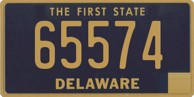 DE license plate 65574