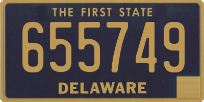 DE license plate 655749
