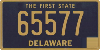 DE license plate 65577