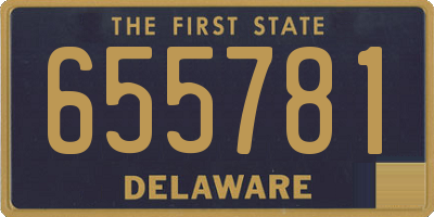 DE license plate 655781