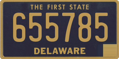 DE license plate 655785