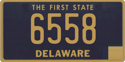 DE license plate 6558