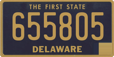 DE license plate 655805