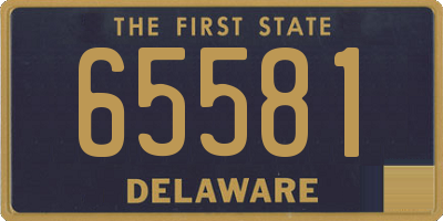 DE license plate 65581