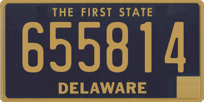 DE license plate 655814