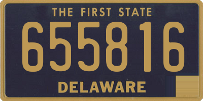 DE license plate 655816