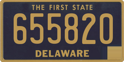 DE license plate 655820
