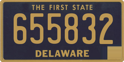 DE license plate 655832