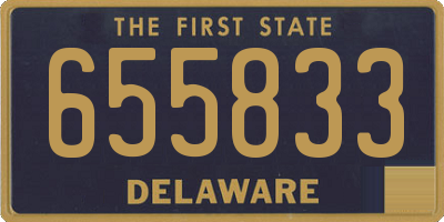 DE license plate 655833
