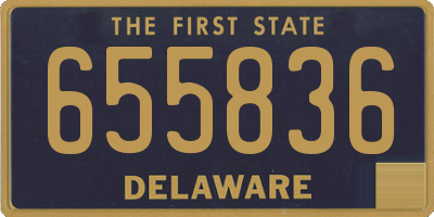 DE license plate 655836