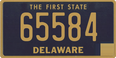 DE license plate 65584