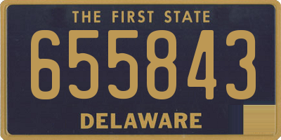 DE license plate 655843