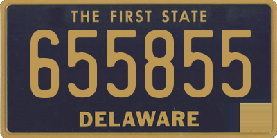 DE license plate 655855