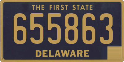 DE license plate 655863
