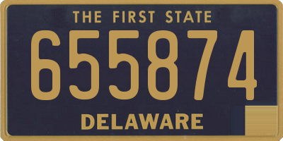 DE license plate 655874