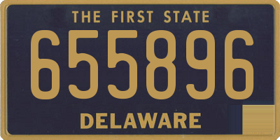 DE license plate 655896