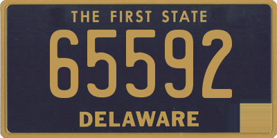 DE license plate 65592