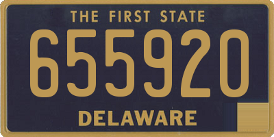 DE license plate 655920