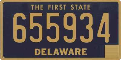 DE license plate 655934
