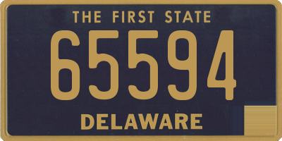DE license plate 65594