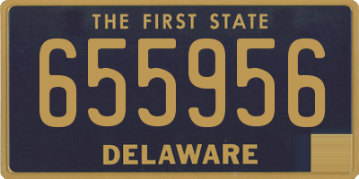 DE license plate 655956