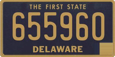 DE license plate 655960