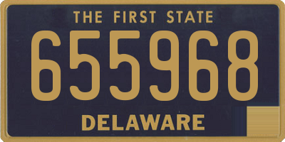 DE license plate 655968