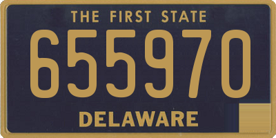 DE license plate 655970