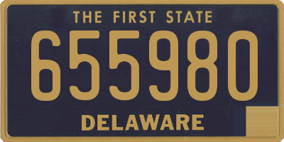 DE license plate 655980