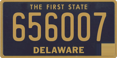 DE license plate 656007
