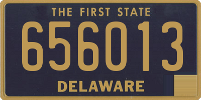 DE license plate 656013