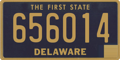 DE license plate 656014