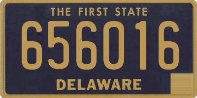 DE license plate 656016