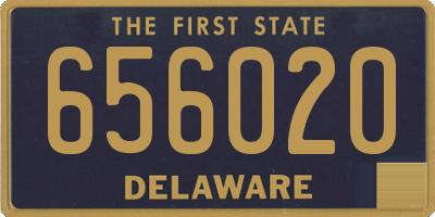 DE license plate 656020