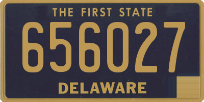 DE license plate 656027