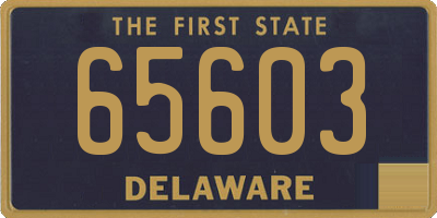 DE license plate 65603