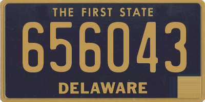 DE license plate 656043