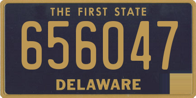 DE license plate 656047