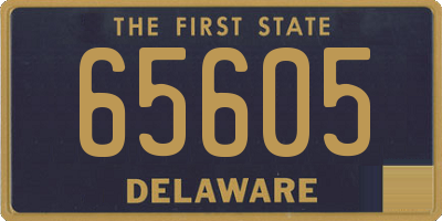 DE license plate 65605