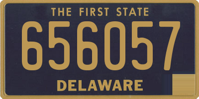 DE license plate 656057
