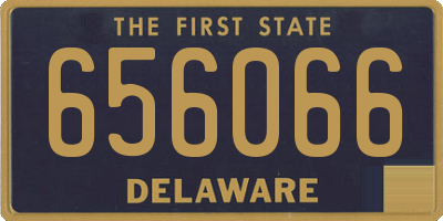 DE license plate 656066