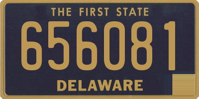 DE license plate 656081