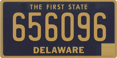 DE license plate 656096