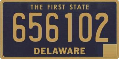 DE license plate 656102