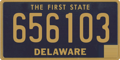 DE license plate 656103
