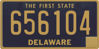 DE license plate 656104